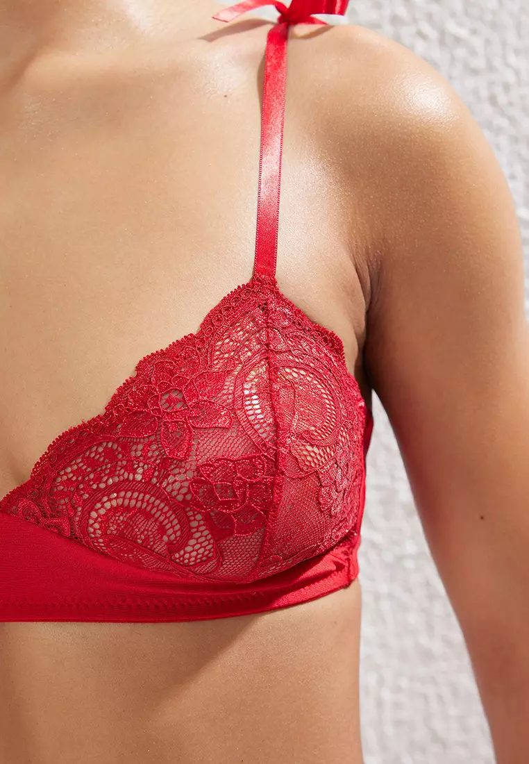 Lace and Bows Bra and Panties Set