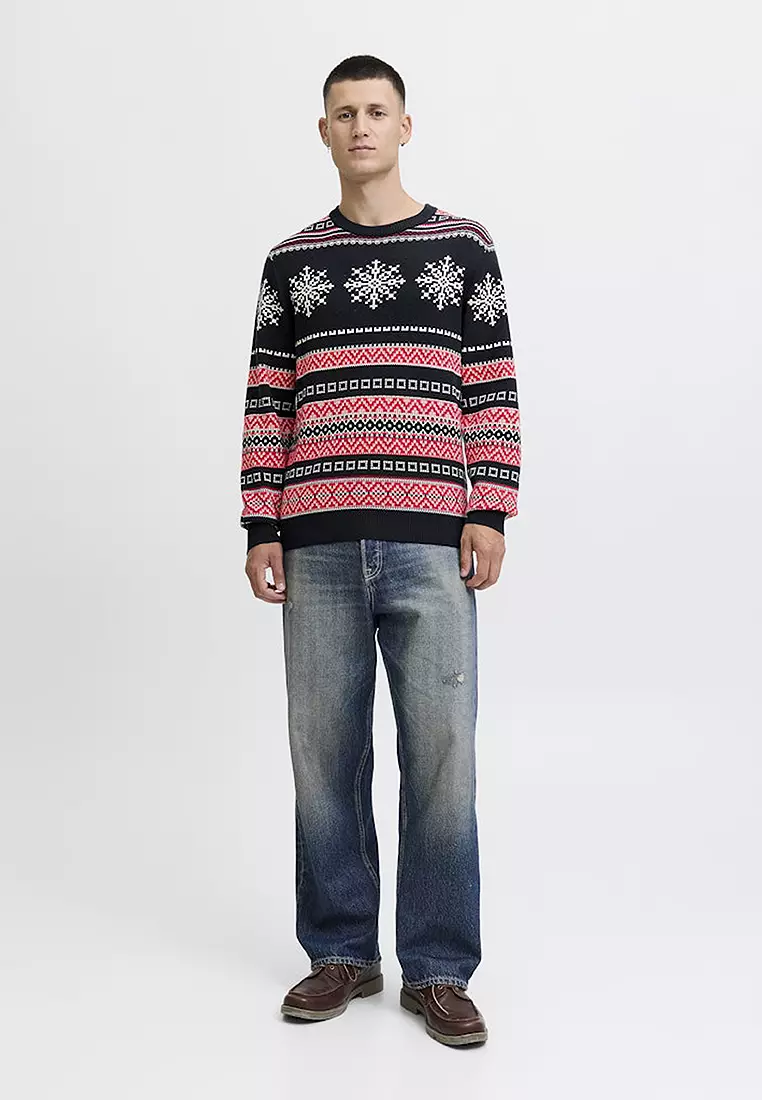 Christmas Knit Crew Neck Sweater
