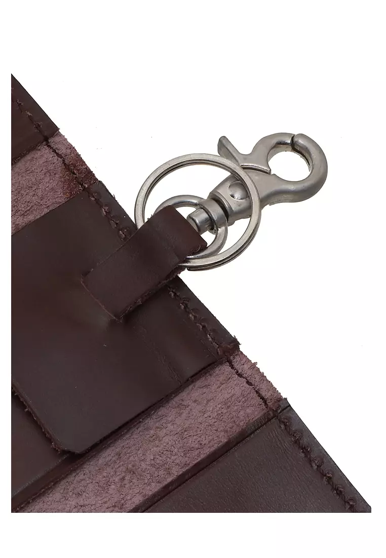 Elgreno Dompet STNK Gantungan Kunci Motor Mobil Handmade Material Genuine Leather Kulit 335 ORIGINAL - Brown