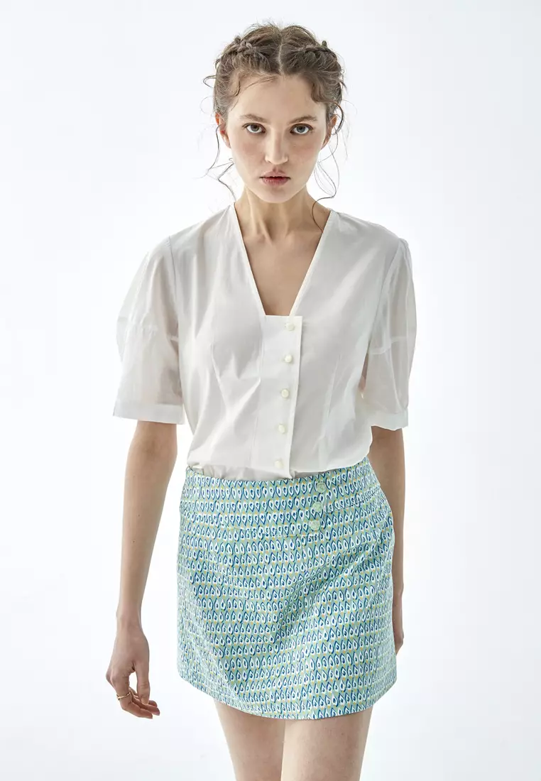 All Over Print Mini Skirt