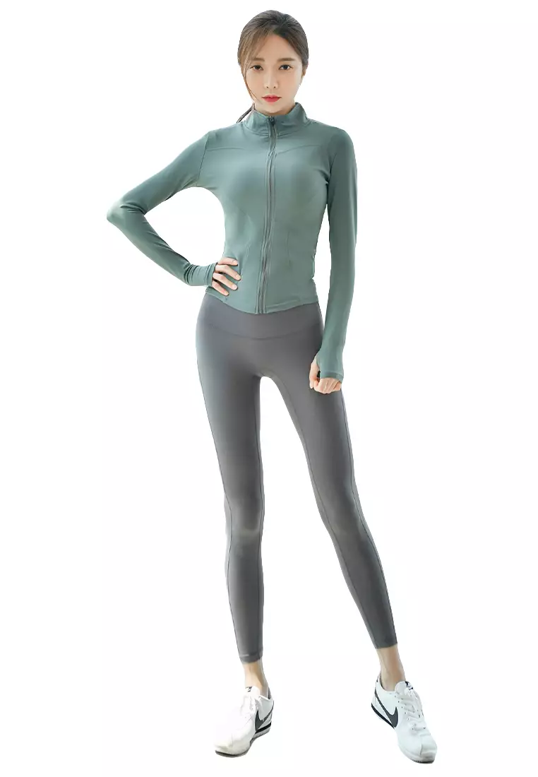 (3PCS) Quick Dry Running Fitness Yoga Dance Set (Tops+Bra+Bottoms)