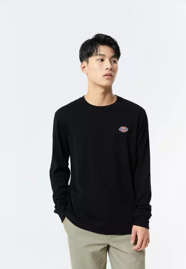 Dickies Small Embroidery Logo Long Sleeve Tee DK010983BLK