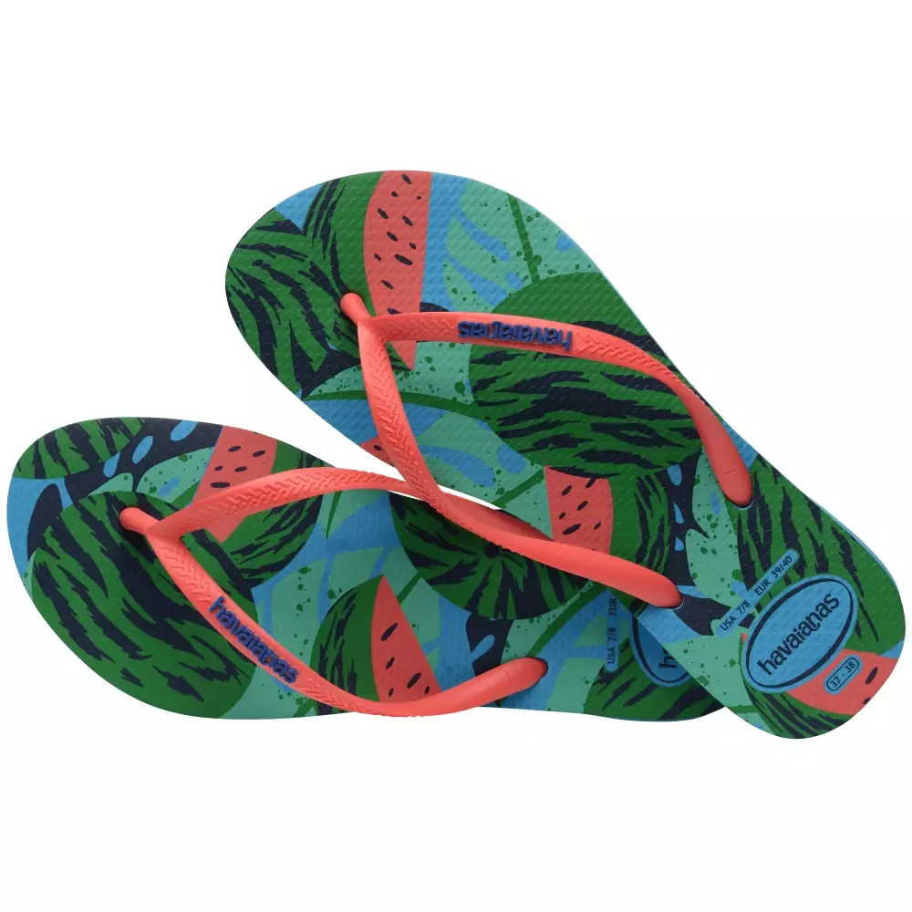 [ONLINE EXCLUSIVE] Havaianas 0212 Slim Summer Fruits - Turquoise - Sandal Wanita