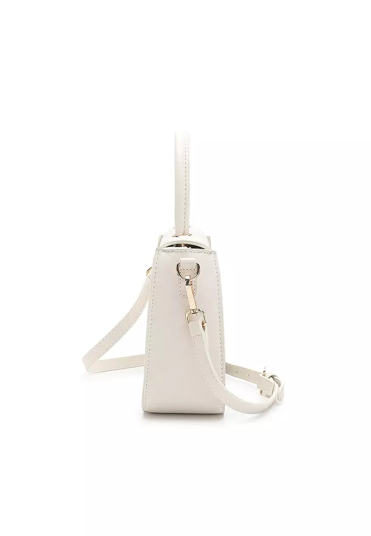 Women's Top Handle Bag / Sling Bag / Crossbody Bag / Shoulder Bag (Tas Tangan Wanita / Tas Selempang Wanita / Tas Bahu Wanita) - Putih