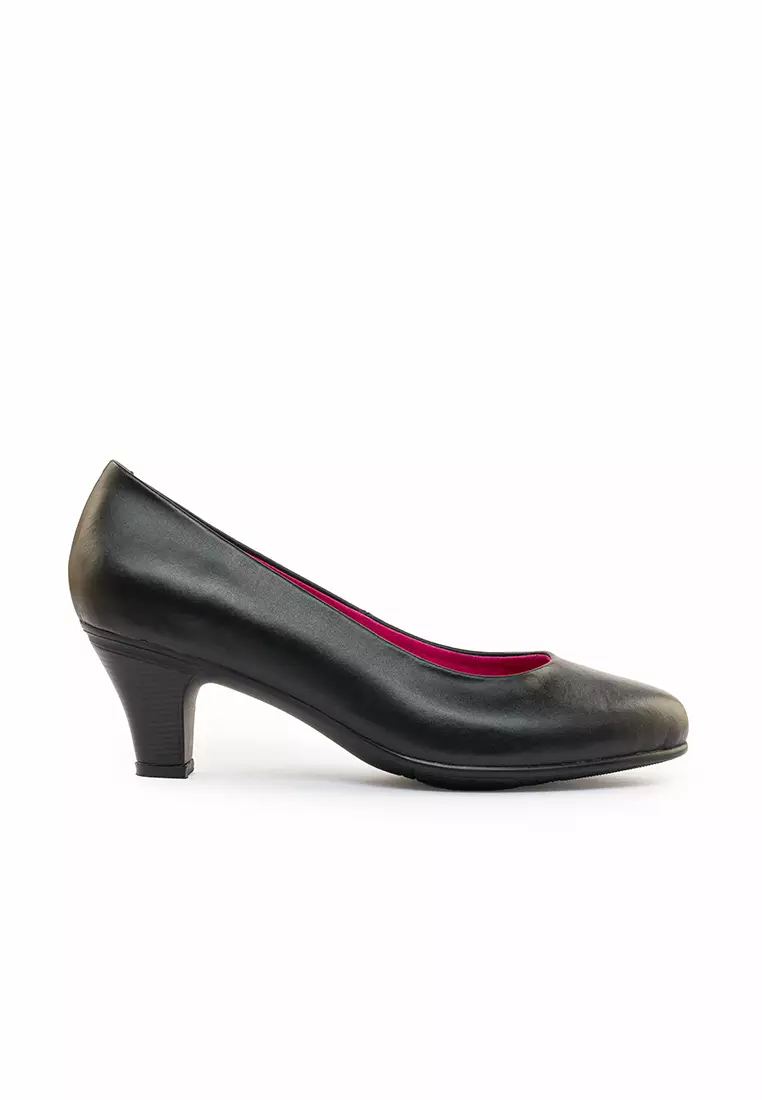 Discount on Bibo  shoes - SKU: Savanna Leather Mid Heels