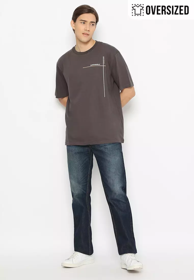 RBJ T-Shirt Cotton Oversized Pria 2079330061