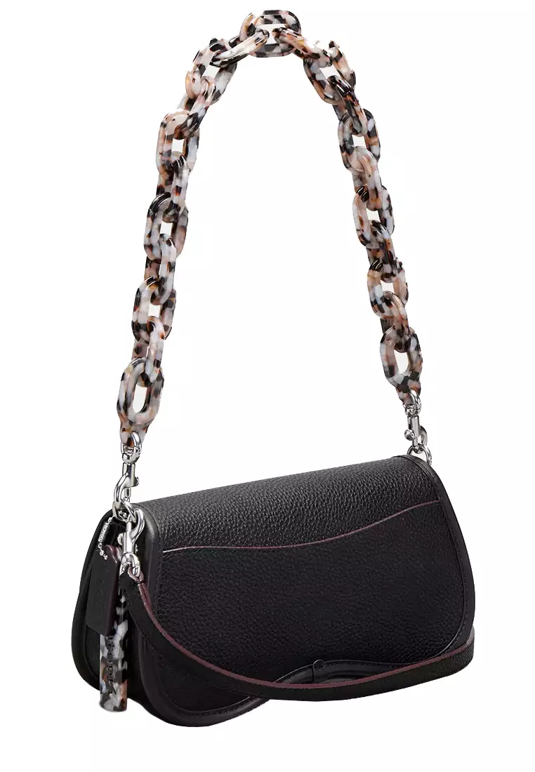 Wavy Dinky Bag In Coachtopia Leather - Black CK113