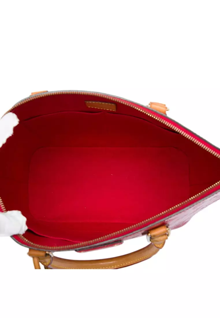 Louis Vuitton Monogram Vernis Montebello MM, Red