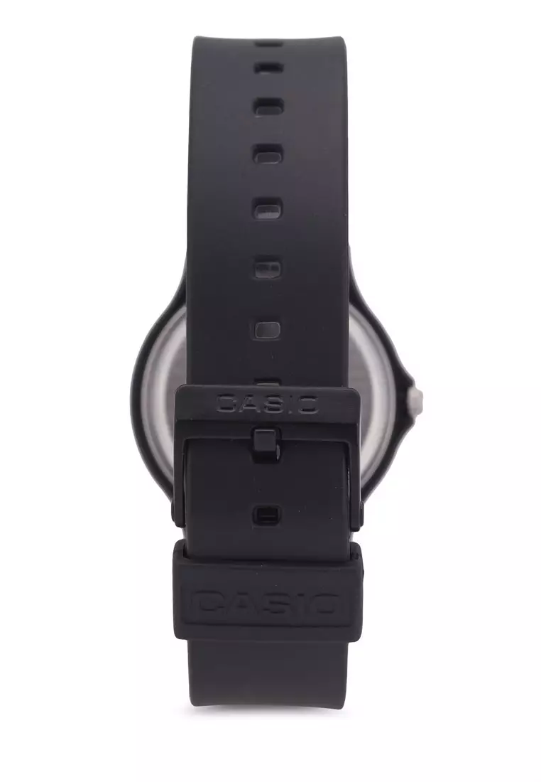 Casio Jam Tangan - Black White - Silicon - MQ-76-7A1LDF