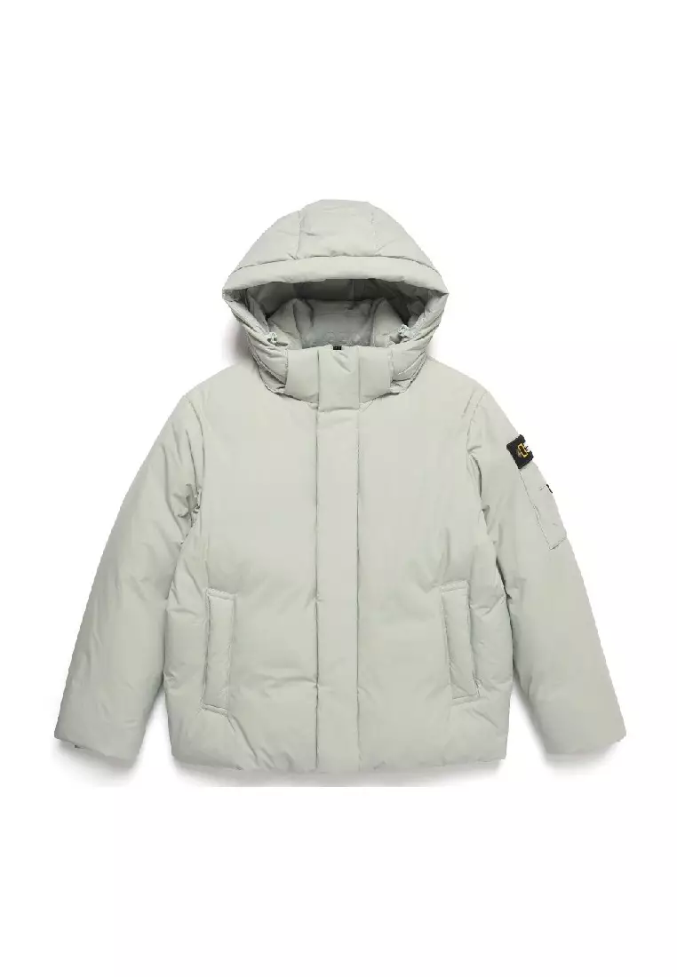 男女同款STELLER無格紋羽絨外套