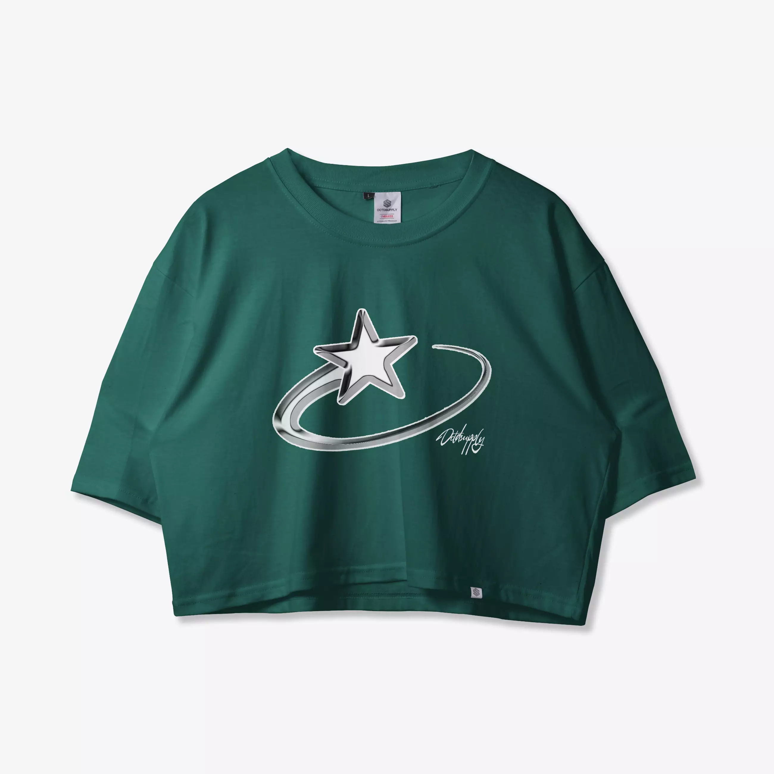 OOTDSUPPLY Croptee Stellar 3rd Colors | Croptee Oversize Wanita CT029