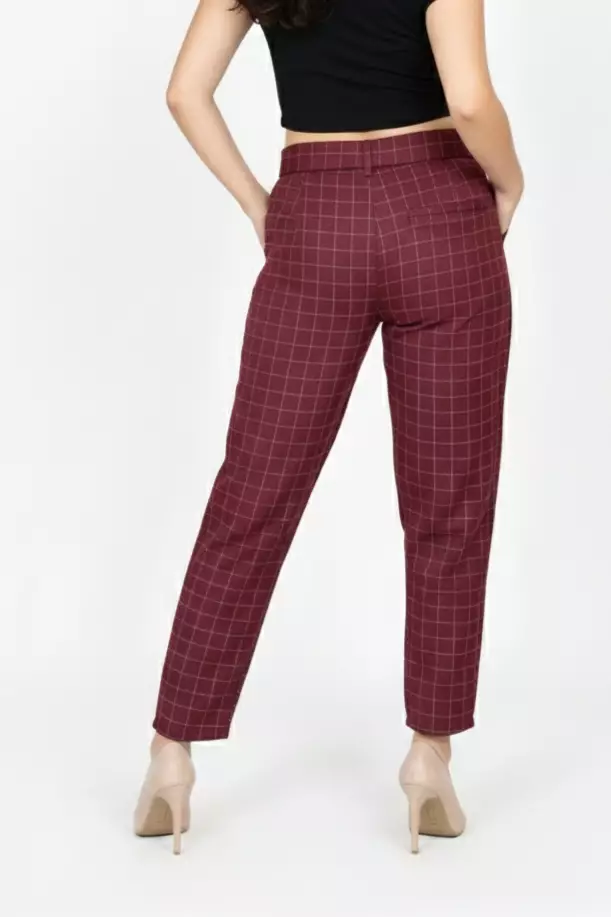Celana Panjang Wanita Yura Checkred Pants
