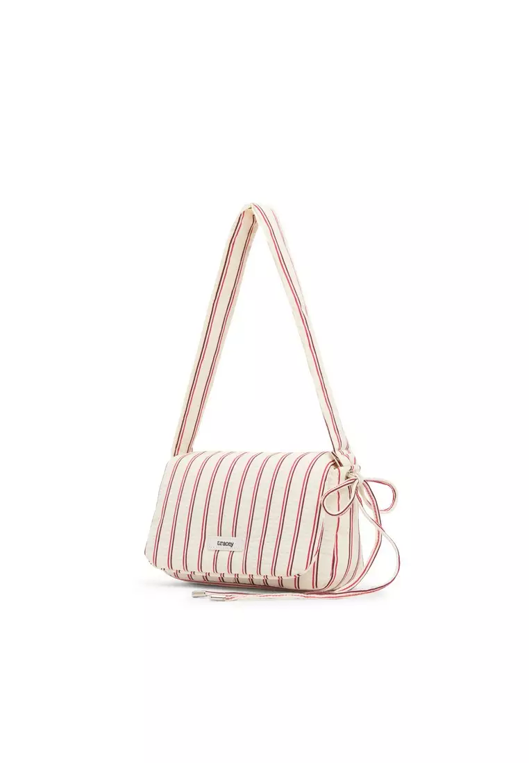 Tracey Puffy Plush Bow Crossbody