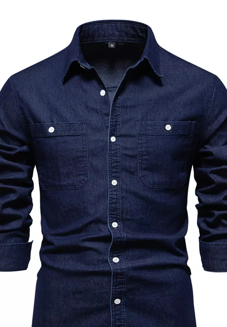 Buy Twenty Eight Shoes Casual Long Sleeve Denim Shirt AX6016 2024