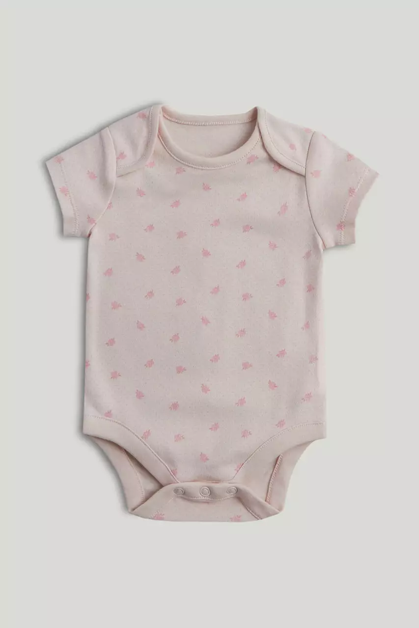 Mothercare 5 Pack My First Pink Short-Sleeved Bodysuits - Terusan Bayi Perempuan (Pink)