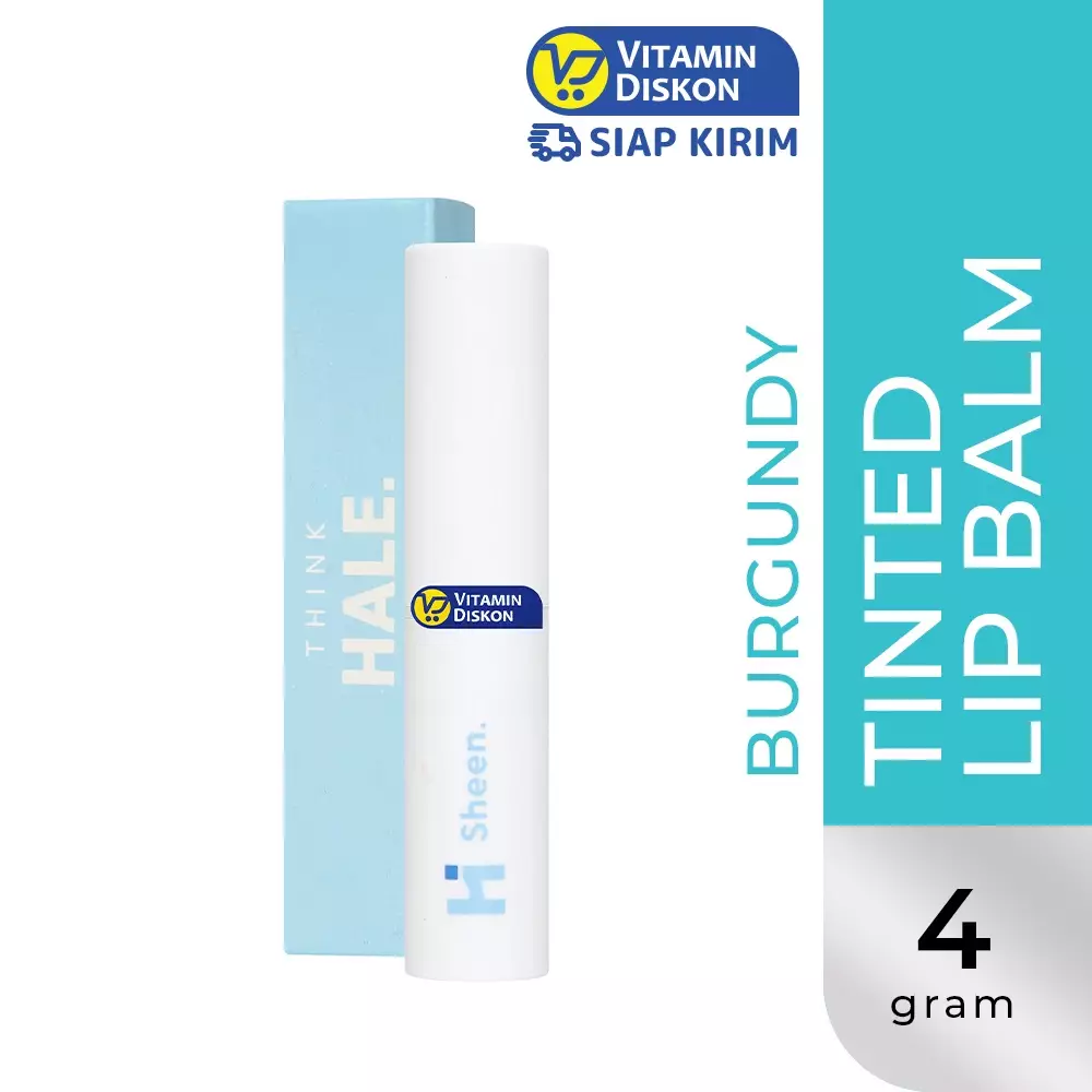 HALE SHEEN TINTED LIP BALM + UV FILTER BURGUNDY 4GR