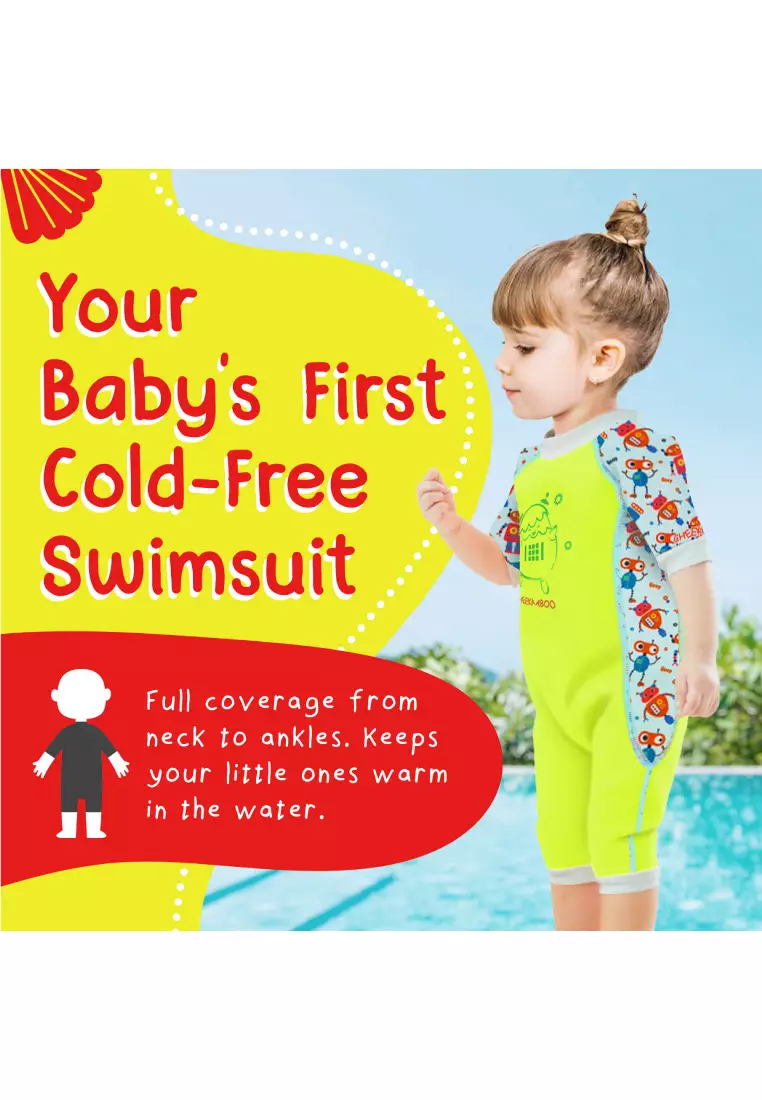 Cheekaaboo Wobbie Suit Thermal Swimsuit - Blue Monster (Monster