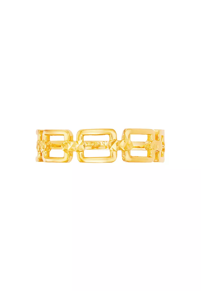 HABIB Oro Italian 916 Yellow Gold Ring GR44790321