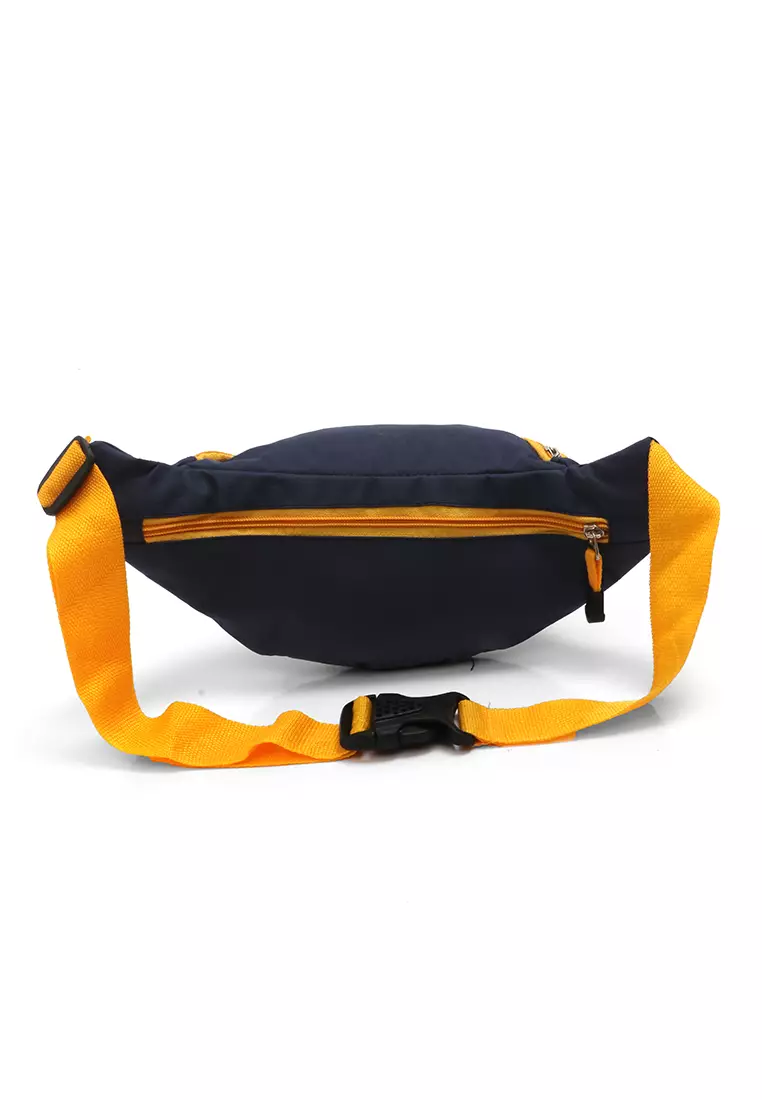 Noice Waisbag unisex Plain Casual Fashion Style Sport Large Storage Material Polyster ORIGINAL - Navy Yellow