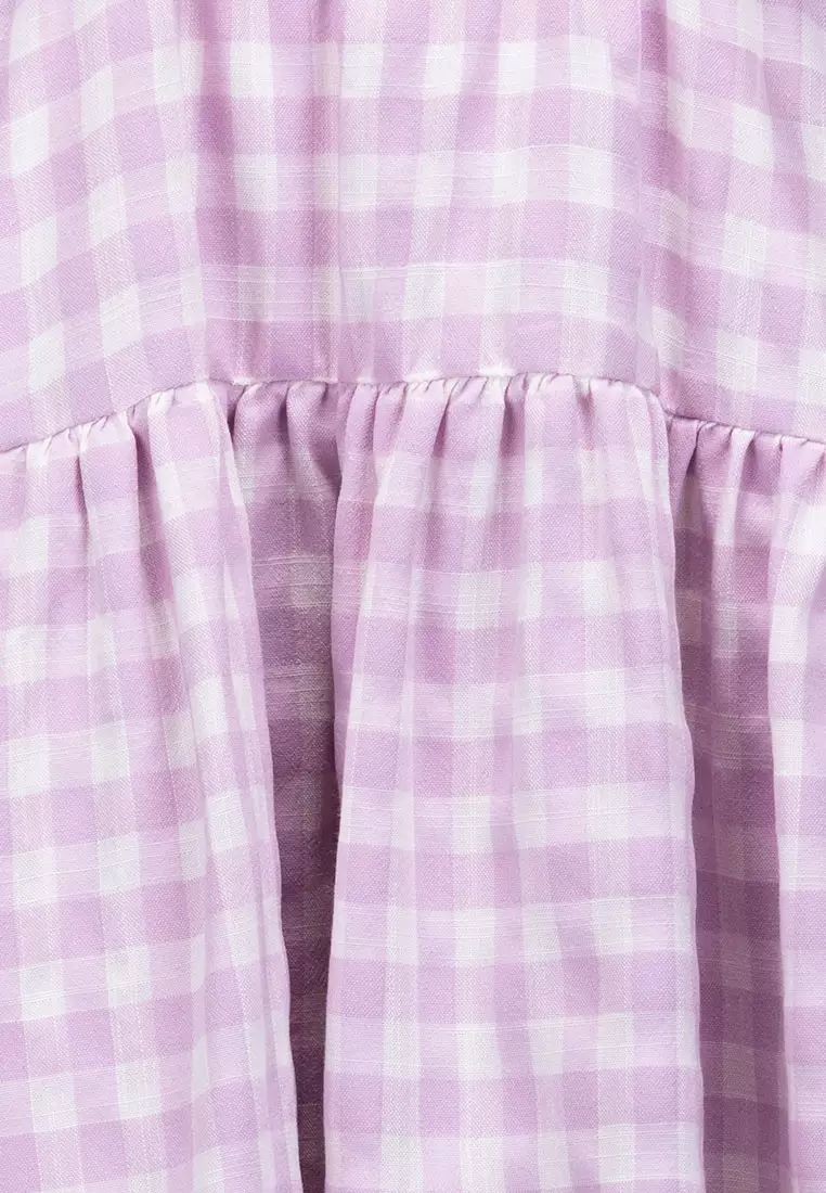 MOVE - Rio Checkered Ruffle Dress