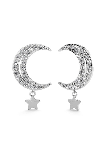 925 Signature silver 925 SIGNATURE Starmoon Stud Earrings 69E64ACECEFB56GS_1