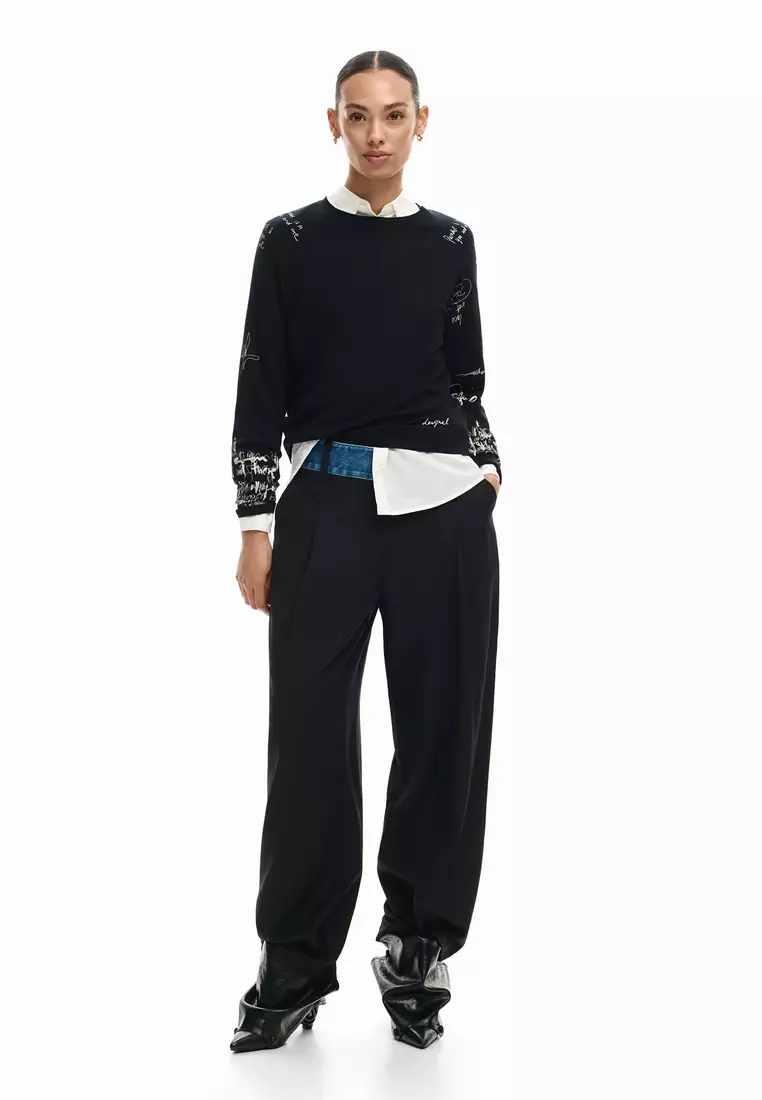 Fine Lettering Sweater