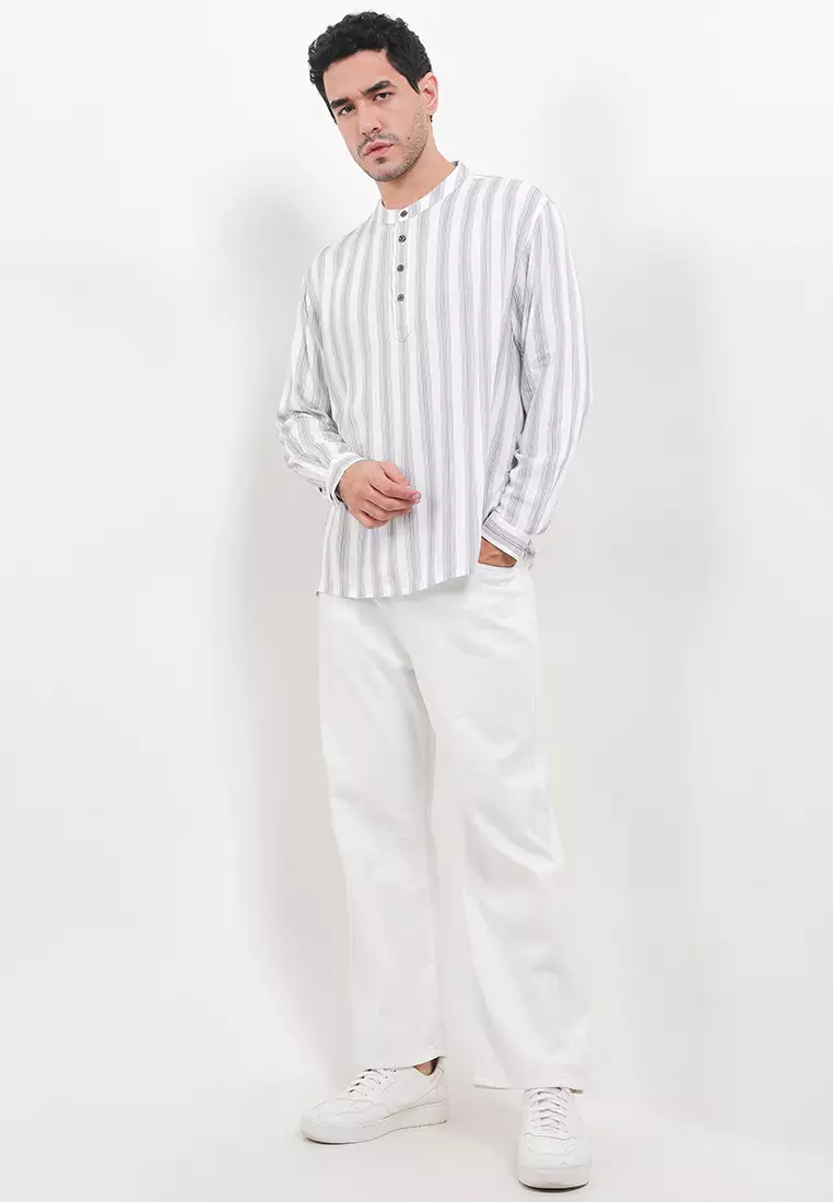 Caspian Vertical Stripe Pattern Shirt