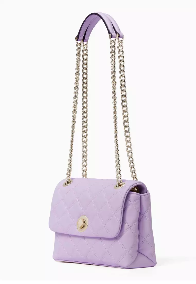 Natalia Small Flap Crossbody Bag - Light Purple