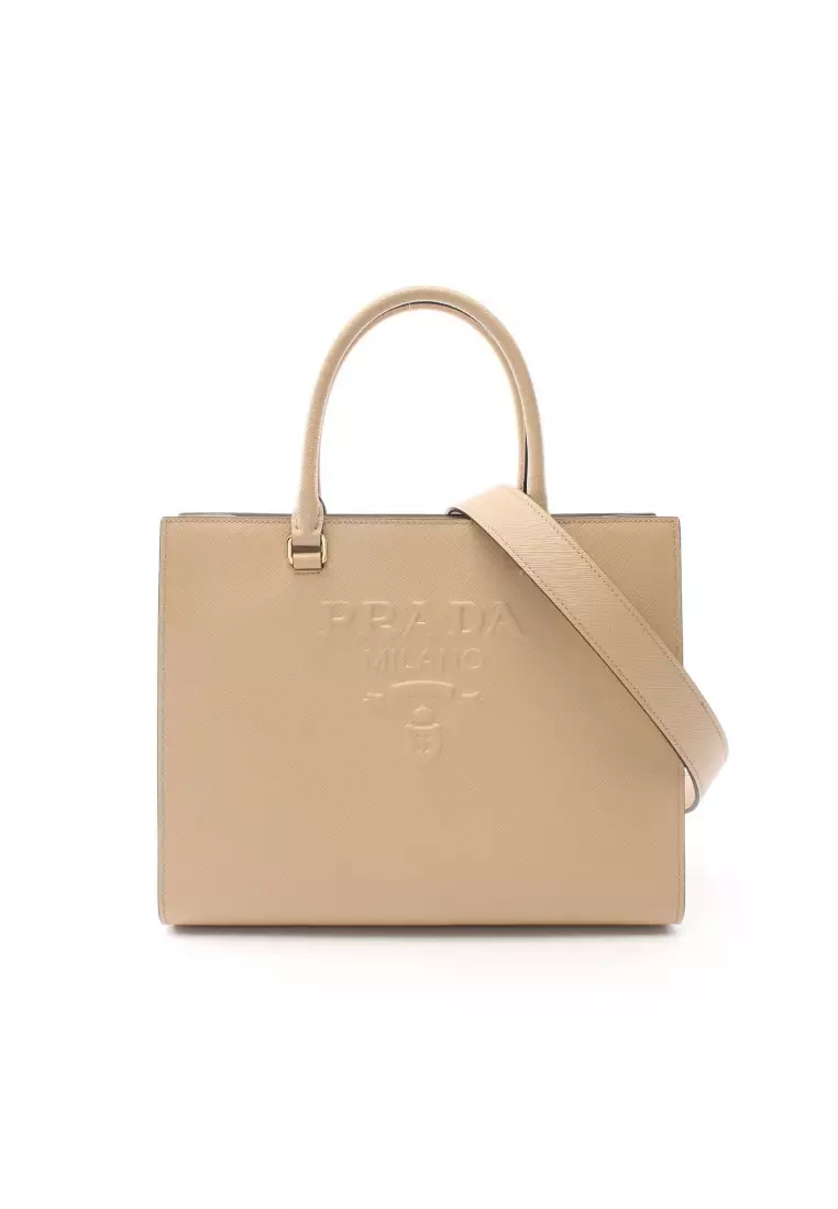 prada brown canvas bag