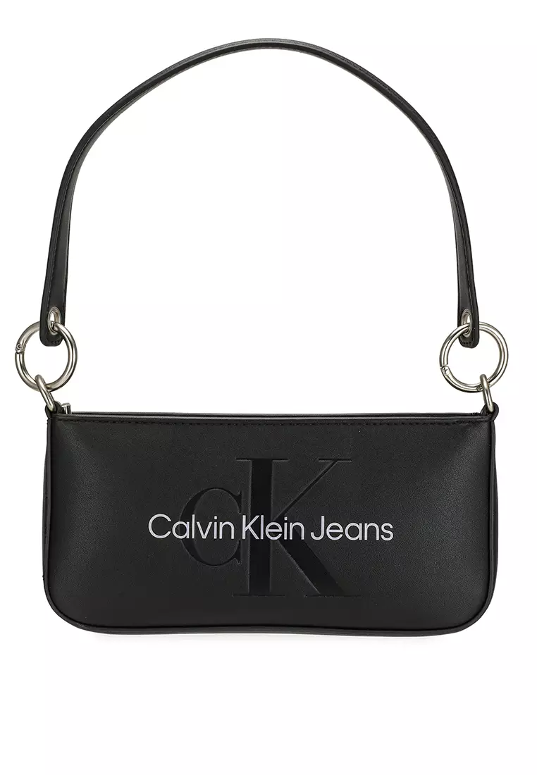 Shop Calvin Klein Monogram Chain Crossbody Logo Shoulder Bags