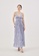 Love, Bonito blue Aviette Padded Crinkled Maxi Dress A0CDCAAF912386GS_2