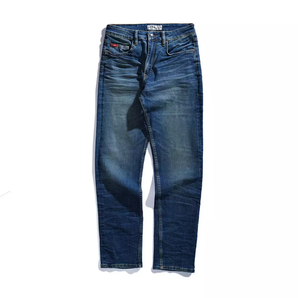 Lee Cooper Tapered Fit Jeans Arthur Worn Medium Blue Ocean