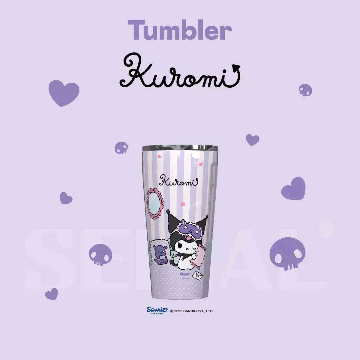 Corkcicle + Sanrio Characters - Kuromi Cozy Corner Tumbler