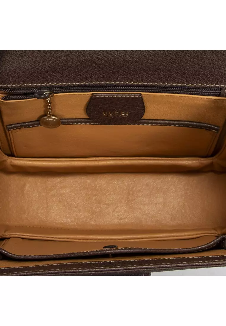 Pre-Loved Small Bamboo Top Handle Flap