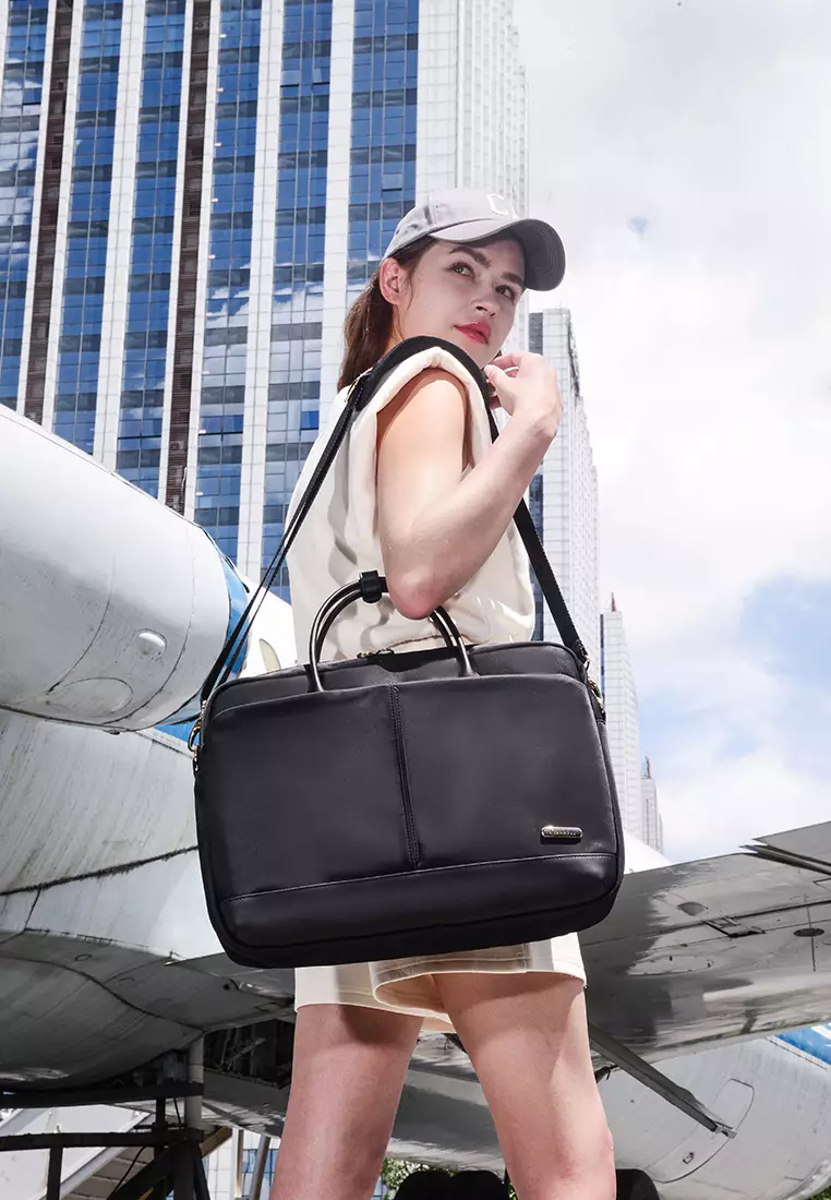 Premium Lightweight Laptop Bag for Women Water Resistant Handbag with Multiple Pockets for Casual, Work, College, School