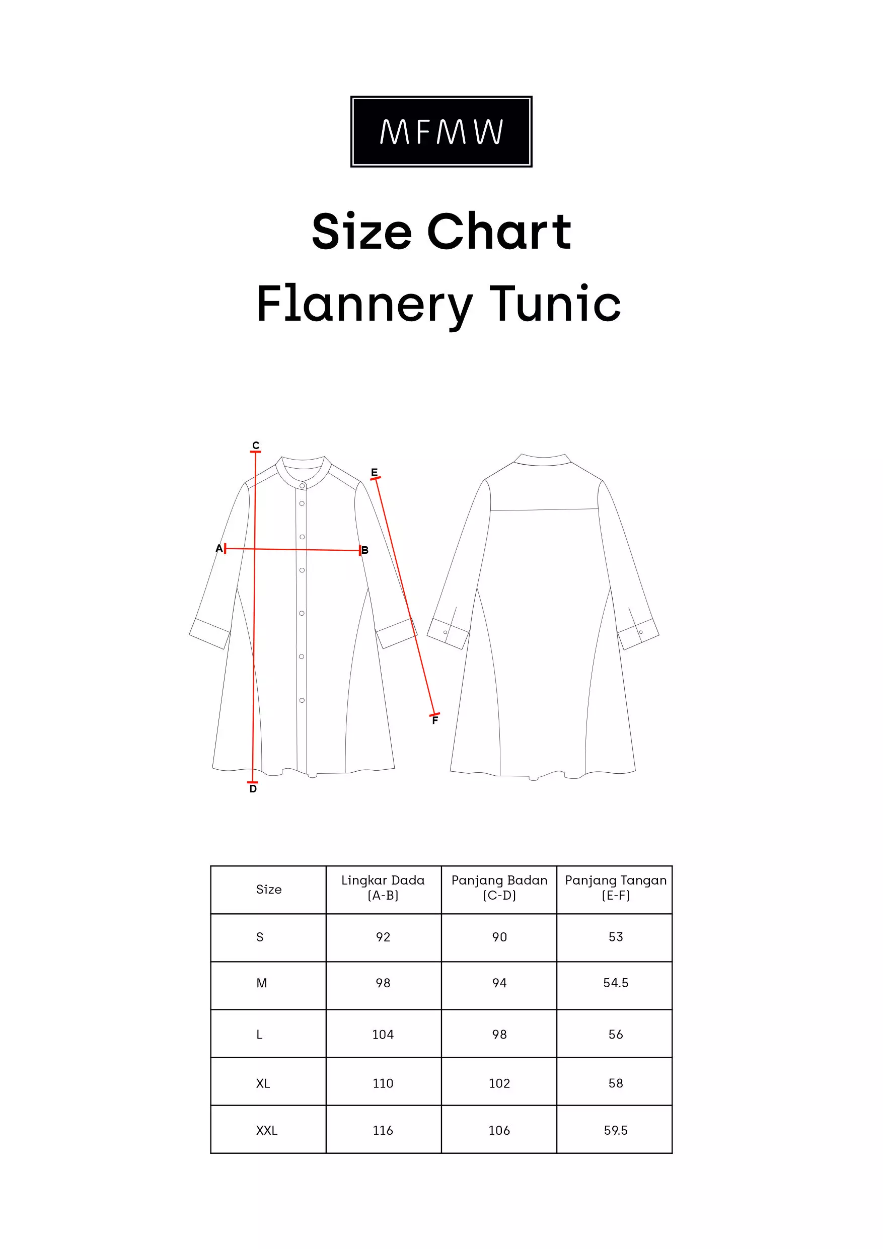 MFMW Flannery Tunik Coklat Motif Kotak