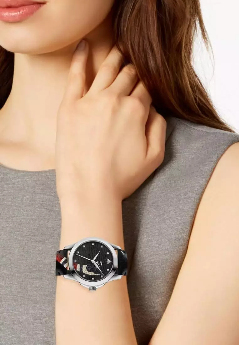Jam Tangan Unisex Gucci Snake Black