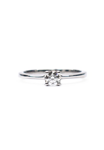CEBUANA LHUILLIER JEWELRY gold 18K Italian Made White Gold Lady Ring with Diamonds CA0CAAC3840B10GS_1