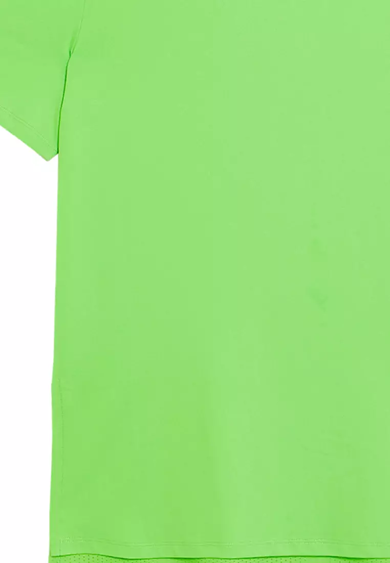 Scoop Neck Mesh Back T-Shirt