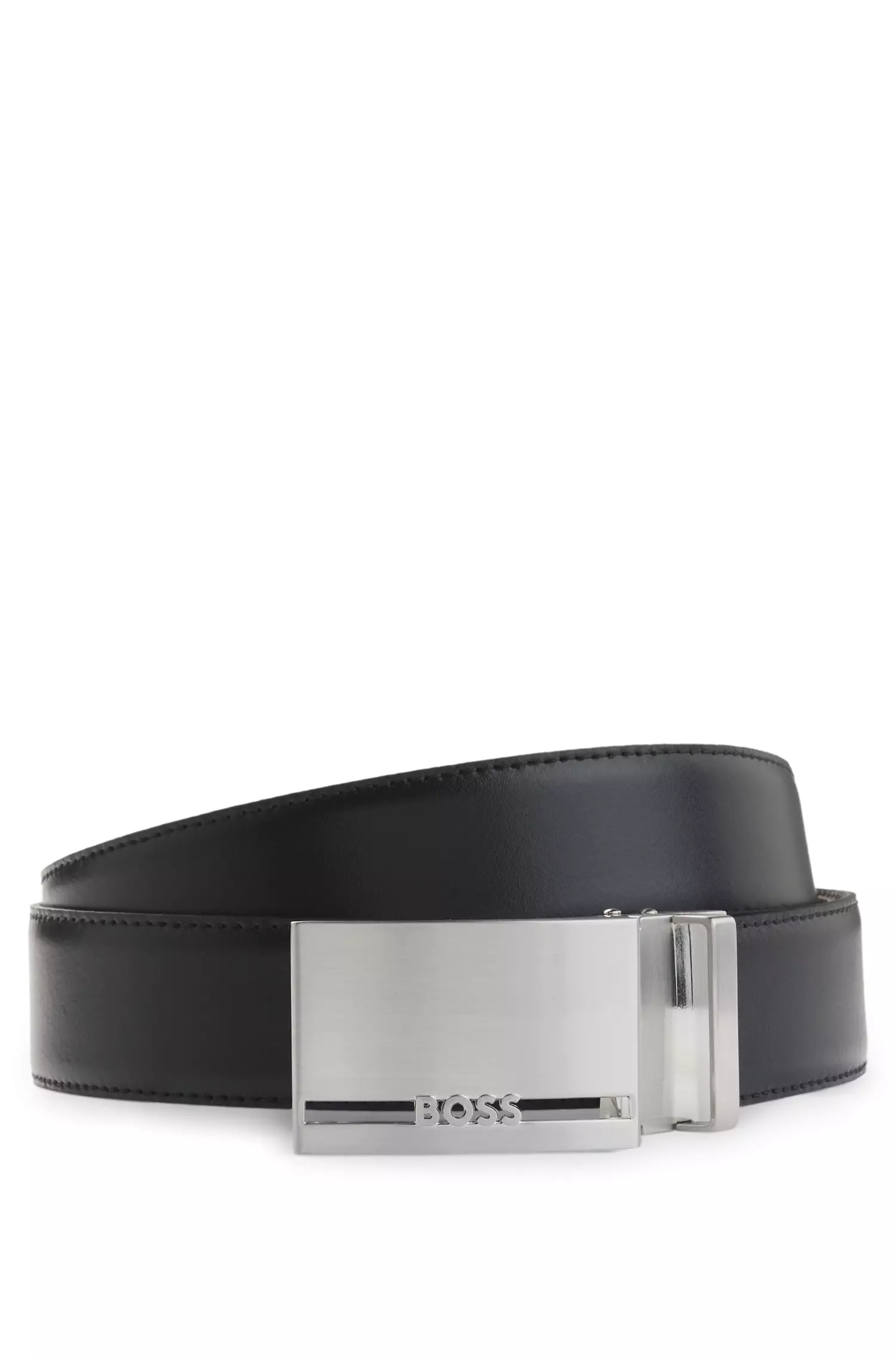 小物 W double reversible leather belt ovy Buy BOSS Interchangeable Buckle Reversible Leather Belt - BOSS