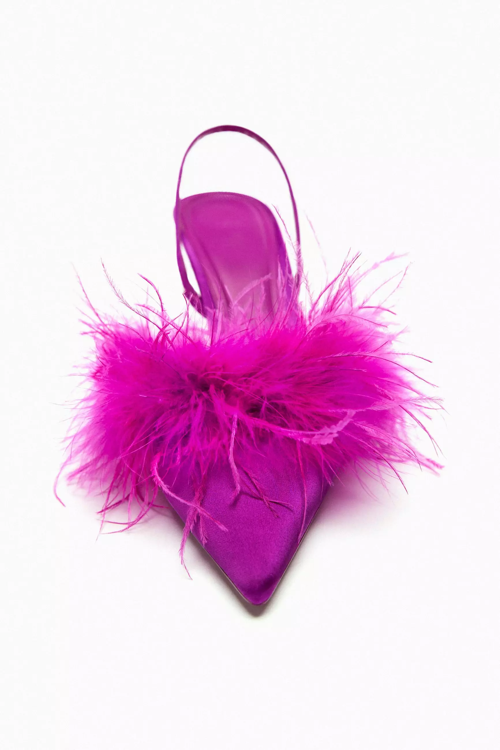 hyy✨様 リクエスト 2点 まとめ商品 ZARA High-Heel Fabric Shoes With Feather Detail 2025 | Buy