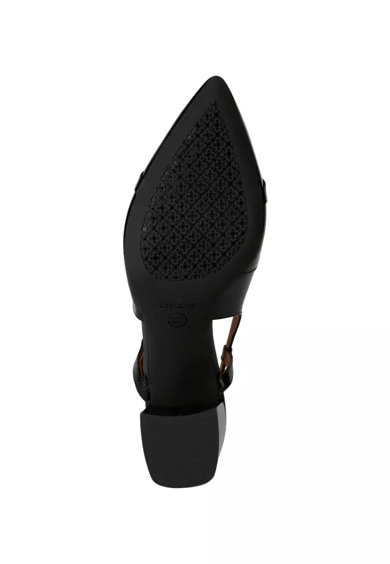 GEOX Ladies Bigliana Medium Heel Pumps - Black D35NMB-00038-C9999S3