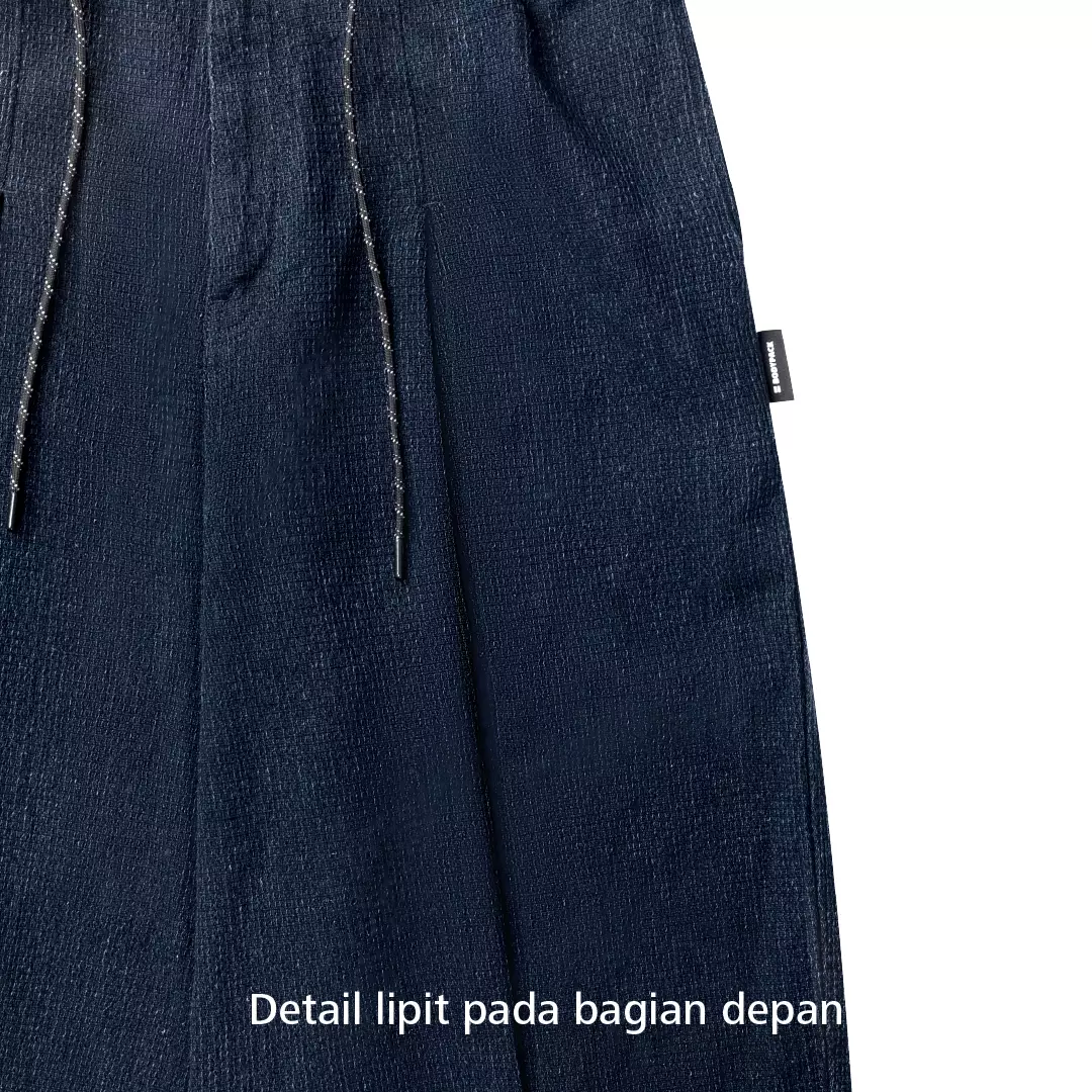 Tova Pants Wide Pants Celana Baggy Lebar Stylish - Navy