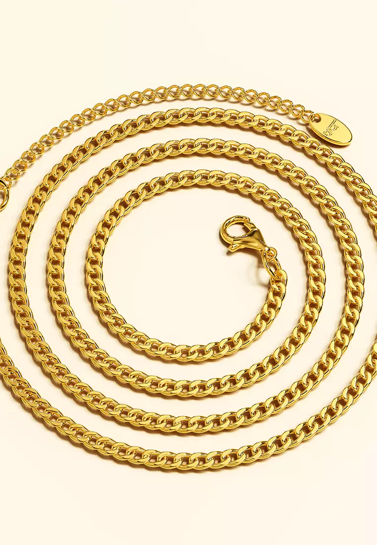 Estelle Chain Link Gold Plated Necklace