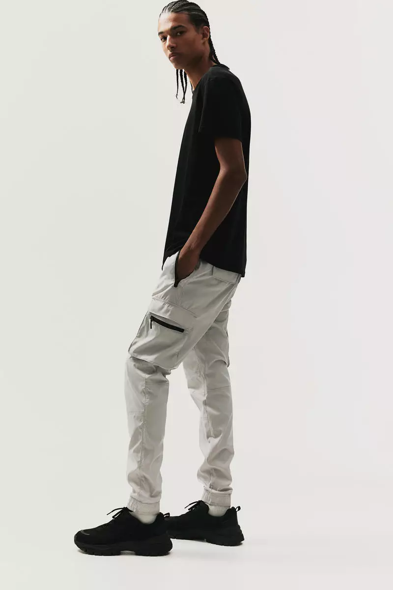 Cargo Trousers Grey Trousers H&m H&M Grey Cargo Pants, Good