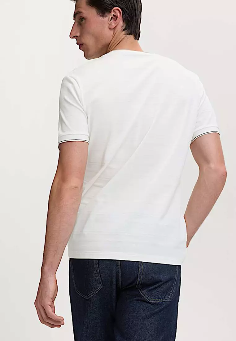 Pure Cotton Textured T-Shirt