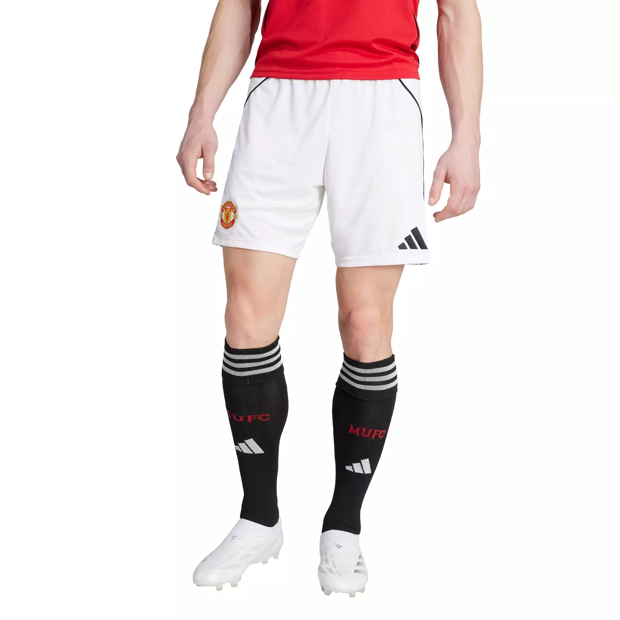 Football Manchester United 25/26 Home Shorts Men White JI7430