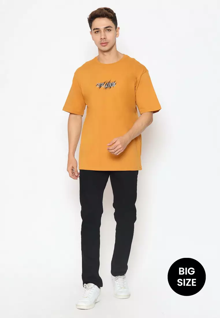 POLICE T-Shirt Cotton Combed Big Size Pria 2078280281