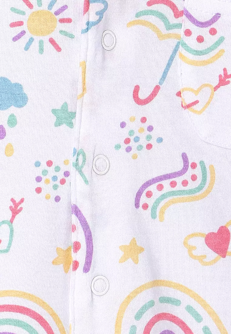 Baby and Kids Pajama Nightsuit Set- Sunshine and Rainbows