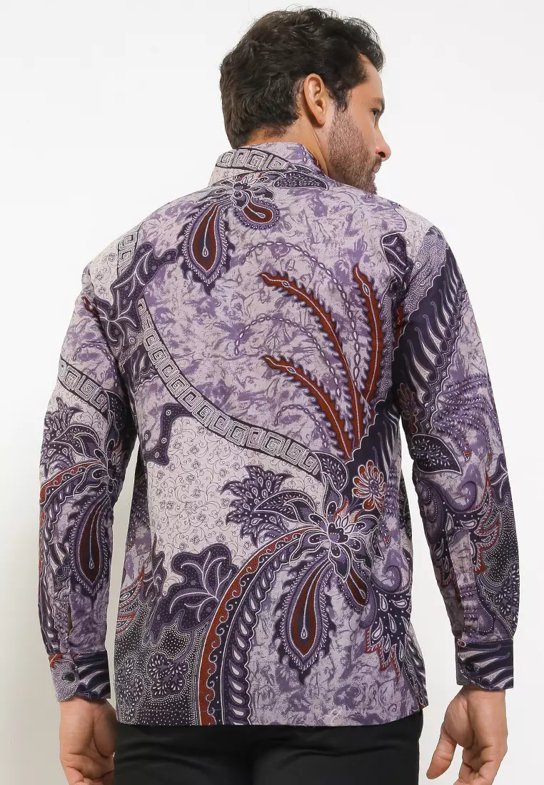 Rafardhan Kemeja Batik Premium Pria Casual Modern Lengan Panjang